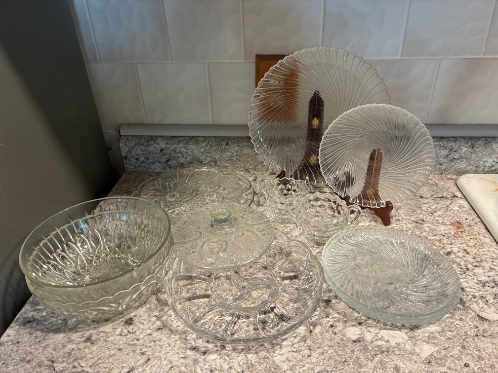 Assorted Clear Glass Collections