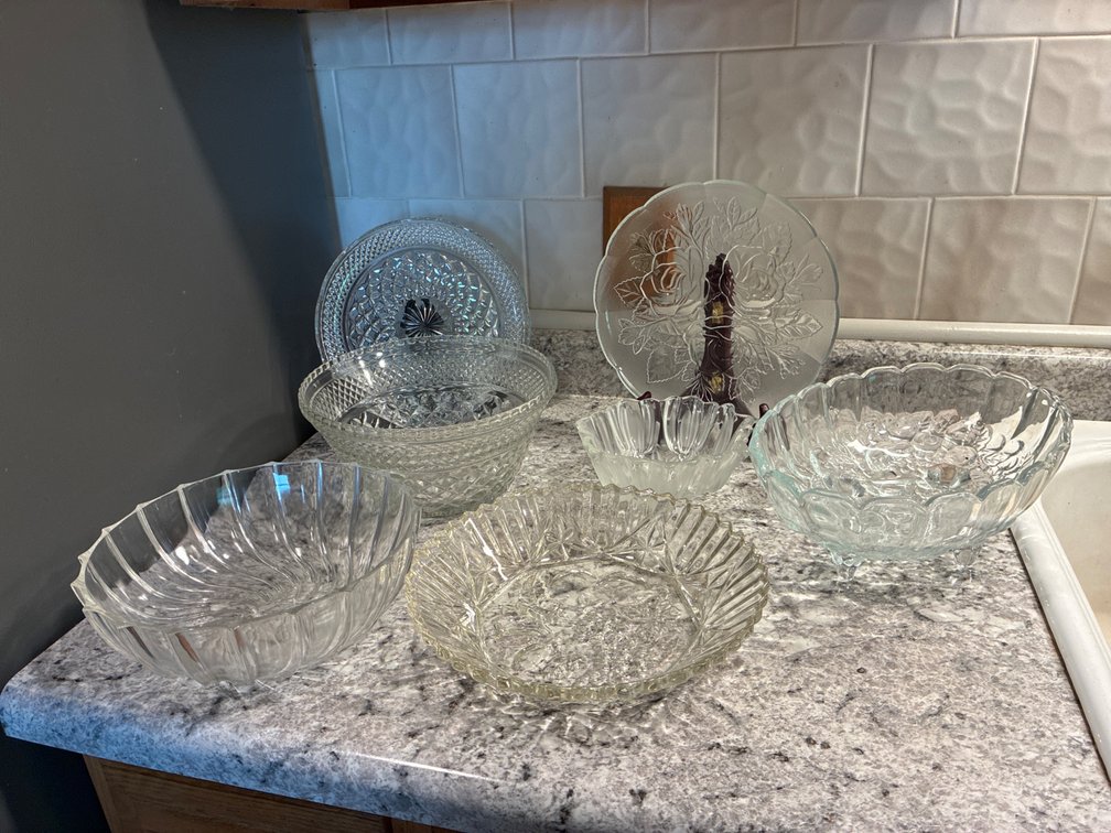 Assorted Clesr Glass Collections