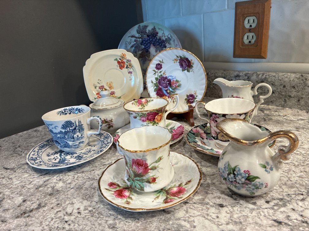 Assorted Tea Cups Saucers And Plates