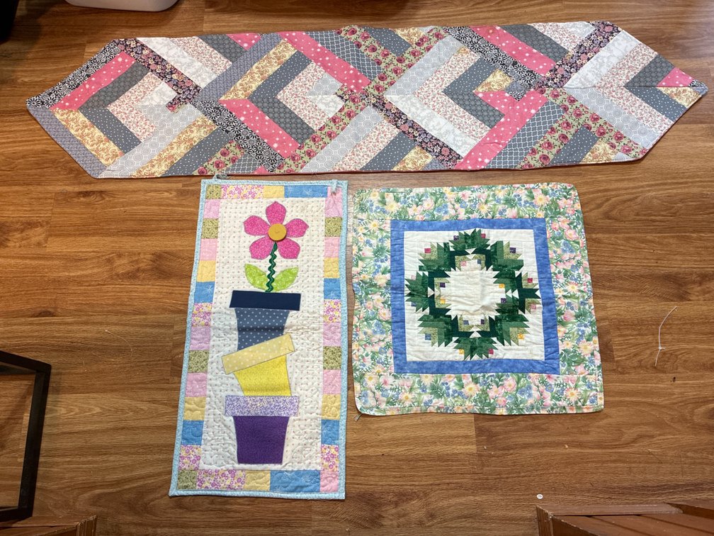 Hand Made Table Runner, Wall Hanging And Centerpiece