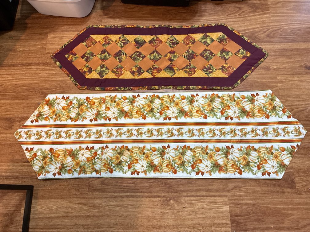 2 Hand Made Table Runners