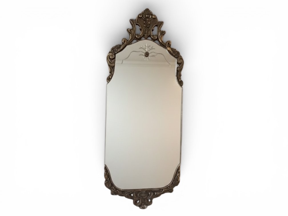 Ornate Framed Etched Mirror