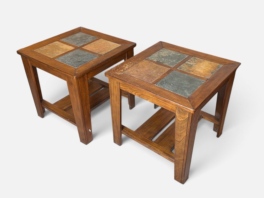 Contemporary Wood End Tables