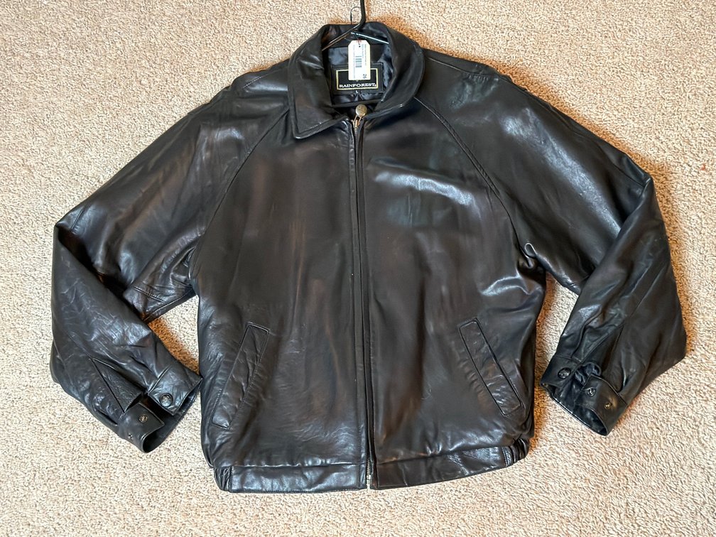 Rainforest Size Large Leather Jacket
