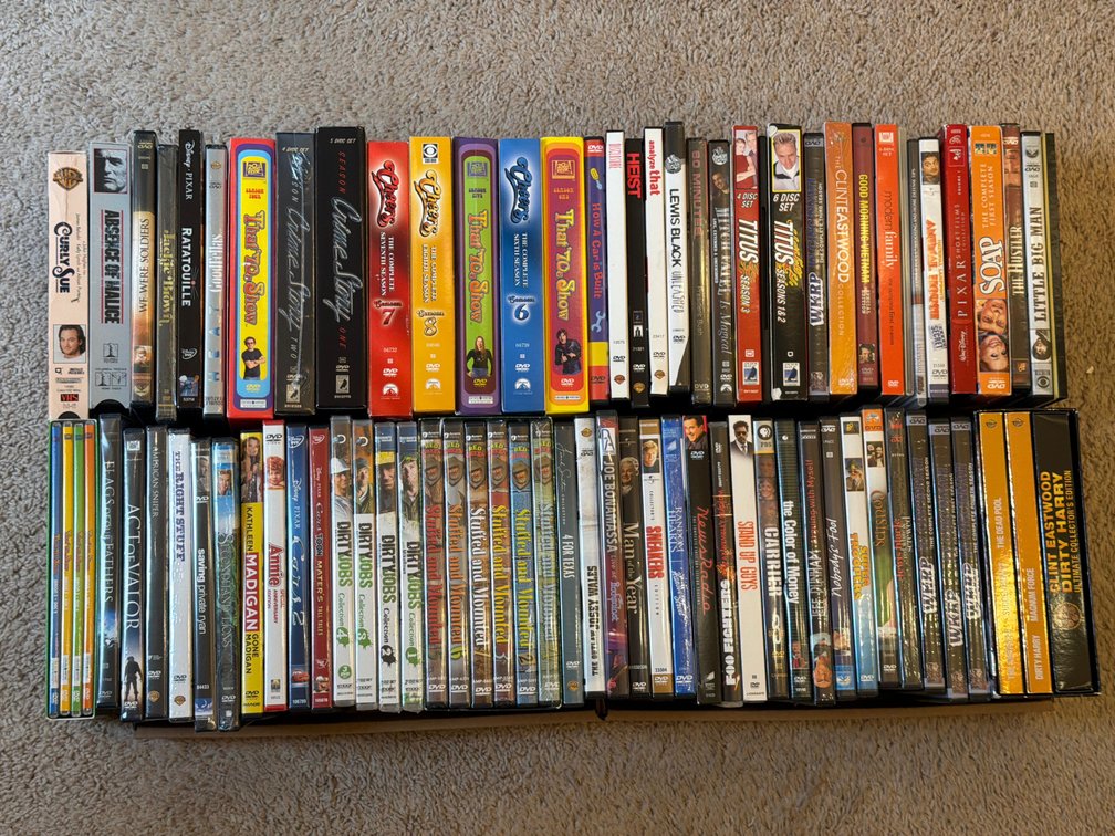 Assorted DVDs & VHS