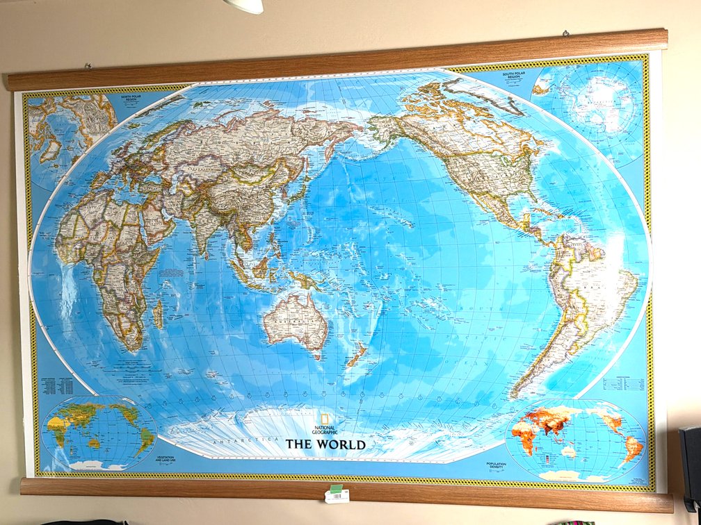 National Geographic World Map