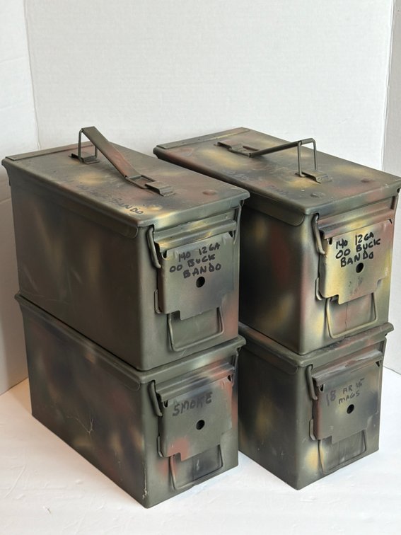 4 Metal Ammo Cans