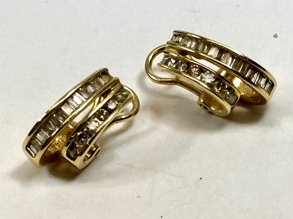 14k Gold and Gemstone Earrings