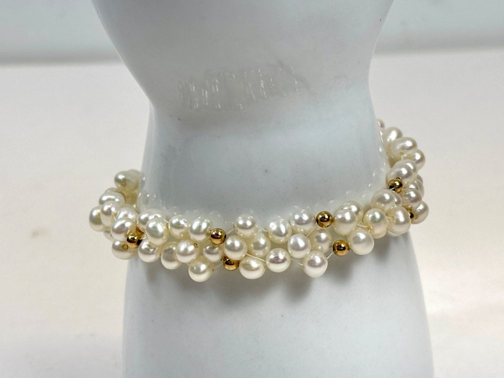 Pearl Bracelet with 14k 585 Gold Clasp