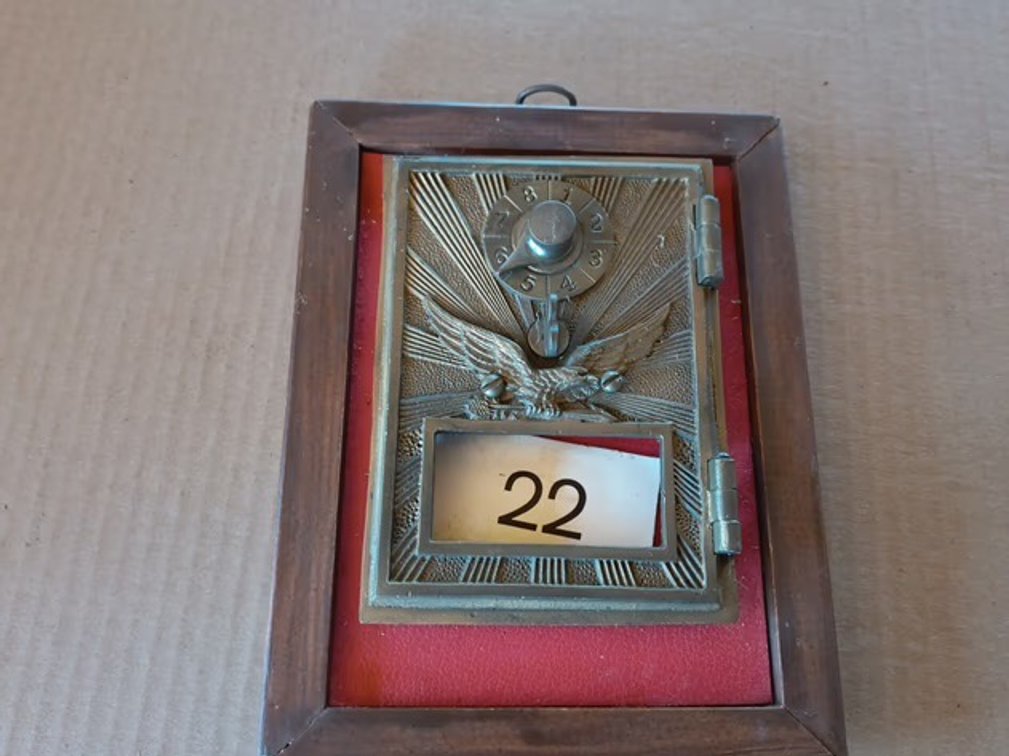 Vintage Post Office Box Door