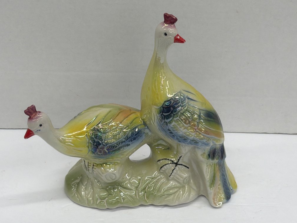 Lusterware Peacock Decorator