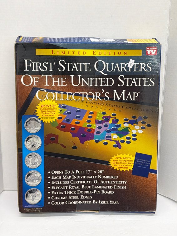 3 State Quarter Map Books