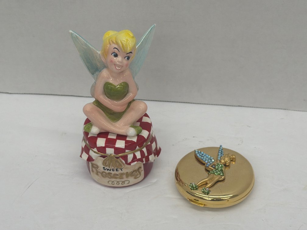 Tinker Bell Salt & Pepper Shakers & Compact