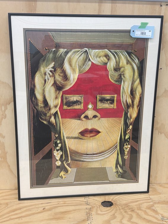 Salvador Dali Mae West Framed Print