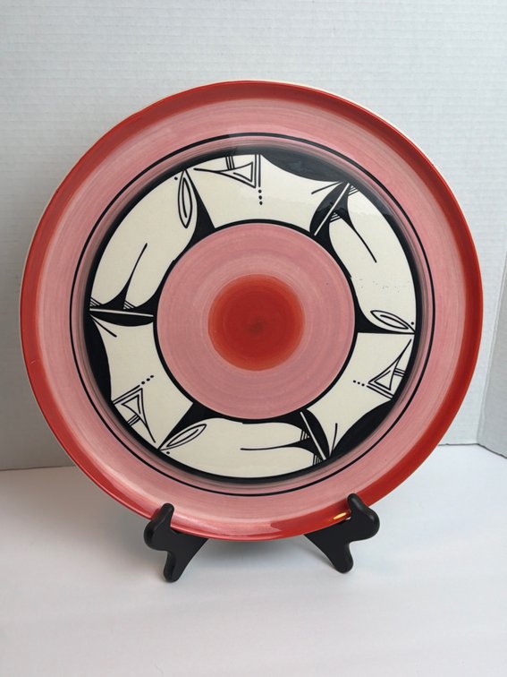 Artist Signed Pottery Plate