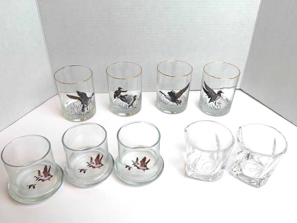 Duck Motif Glassware