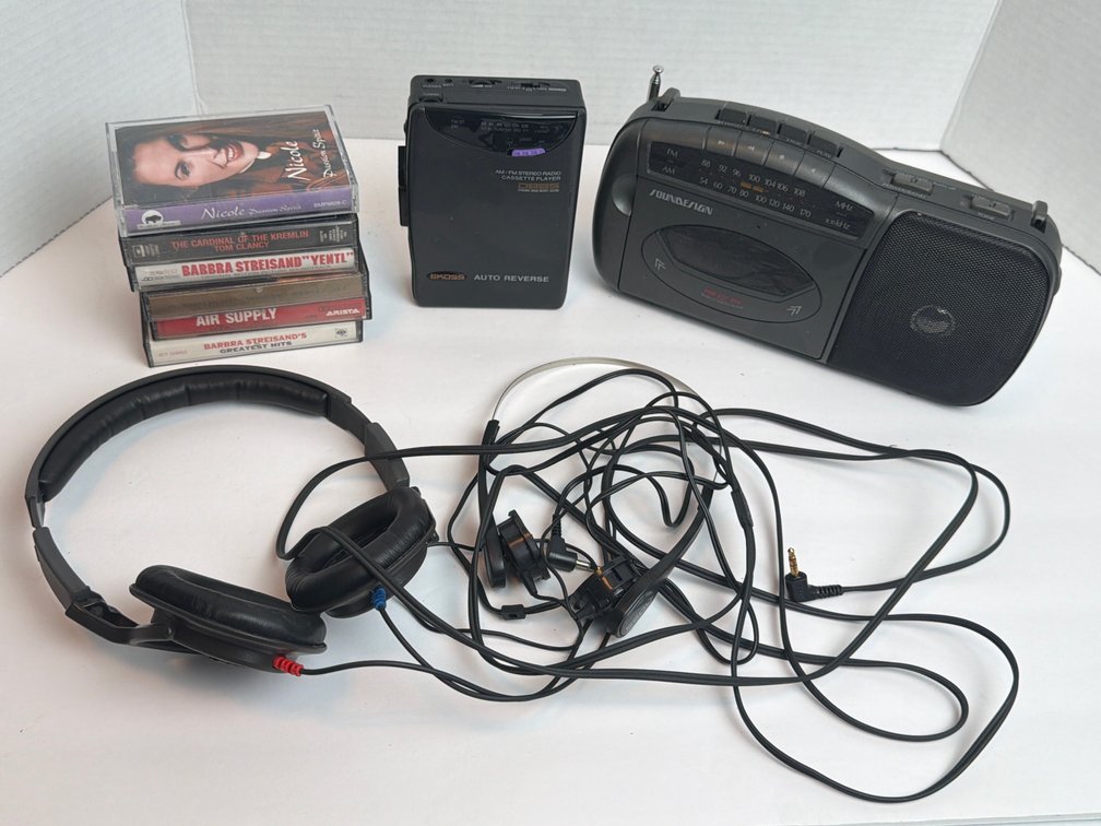 Cassette Players & Assorted Cassettes