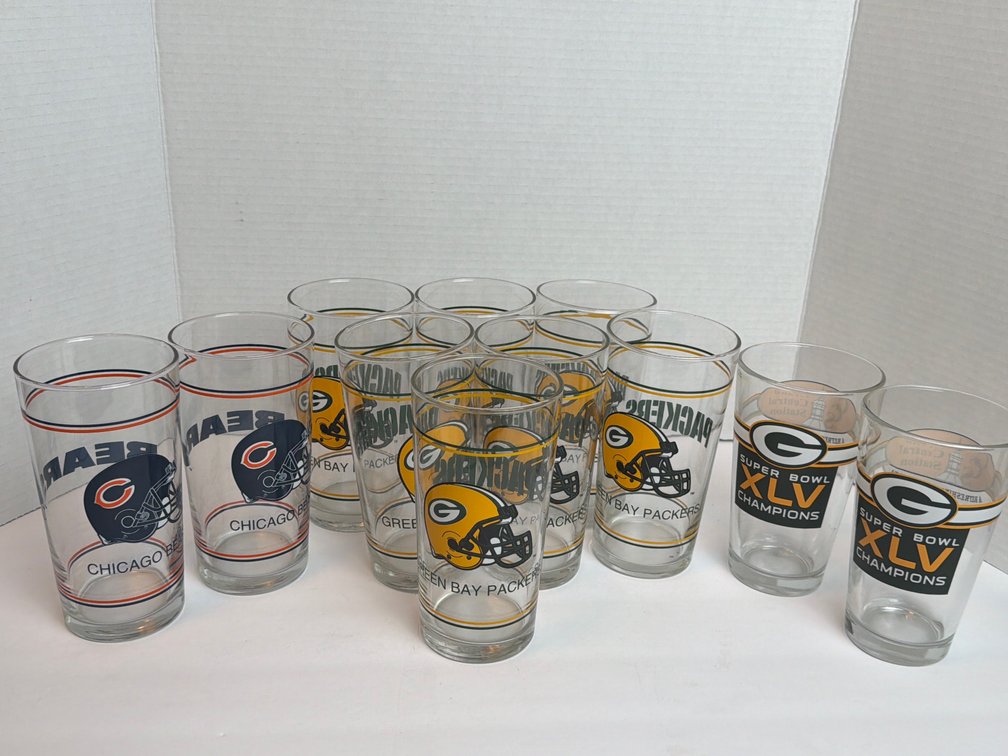 Packers & Bears Glassware