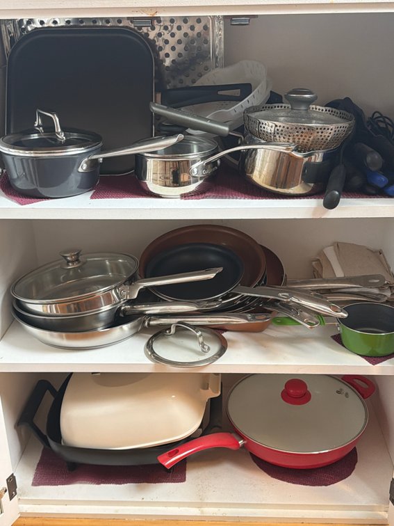 Pots & Pan Related in Cabinet