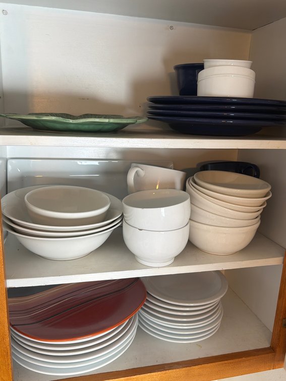 Assorted Contents of Remaining Kitchen Cabinets