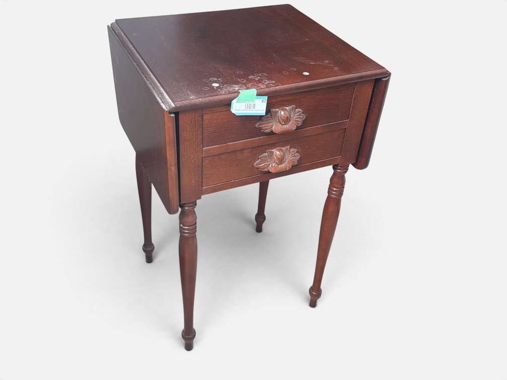 Wood Drop Leaf Side Table