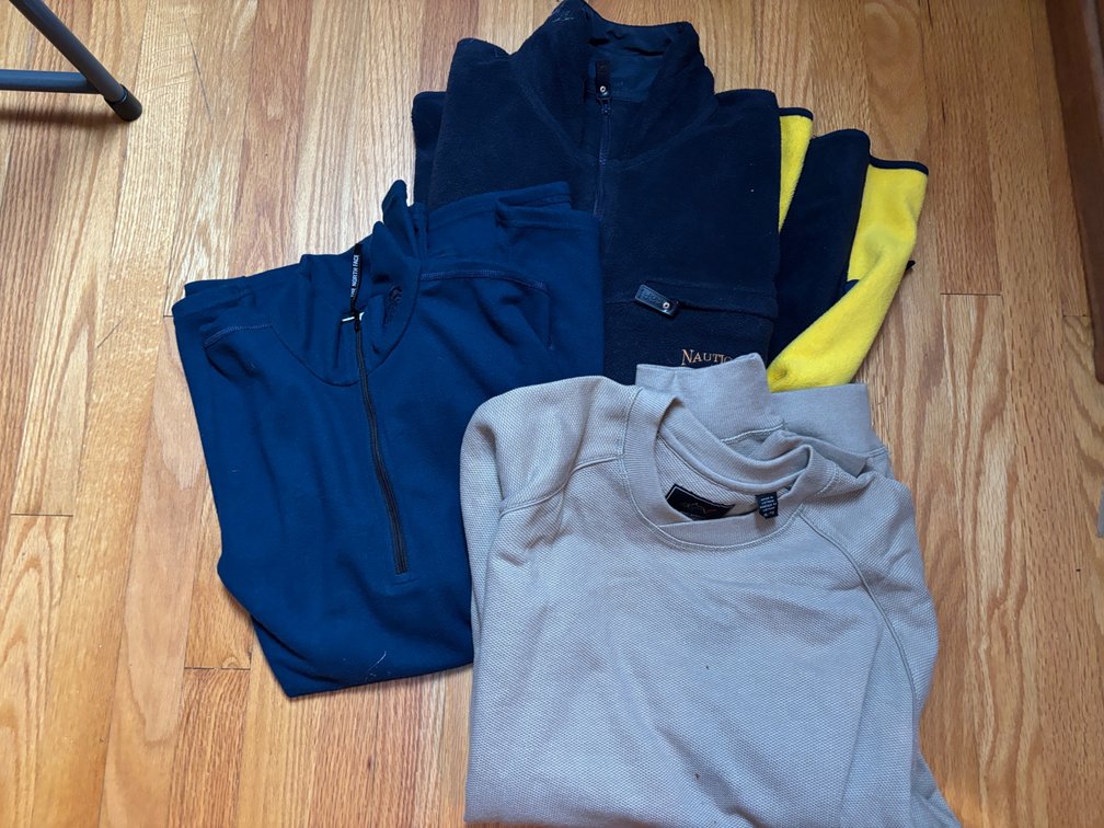 Nautica, Northface Fleeces and Greg Norman Shirt