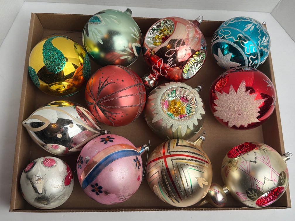 Large Vintage Christmas Bulbs