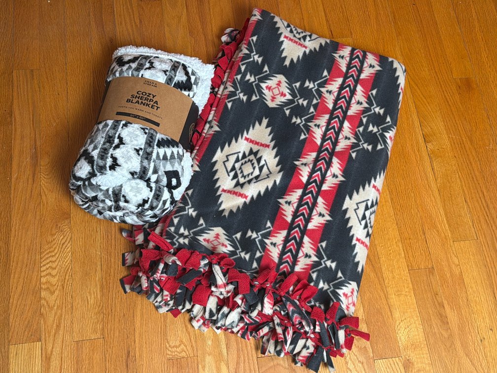 Sherpa & Fringe Edge Throw Blankets