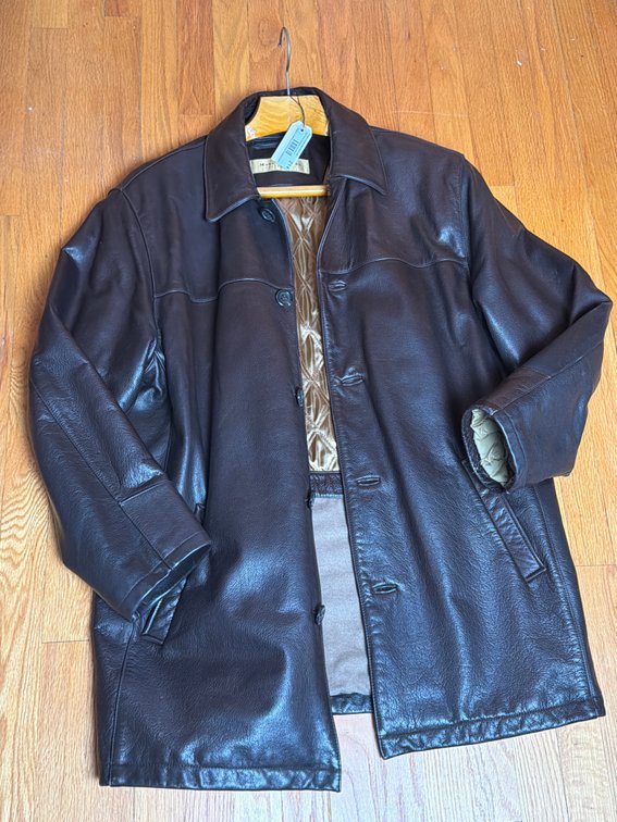 Mens Large Marc New York Leather Jacket