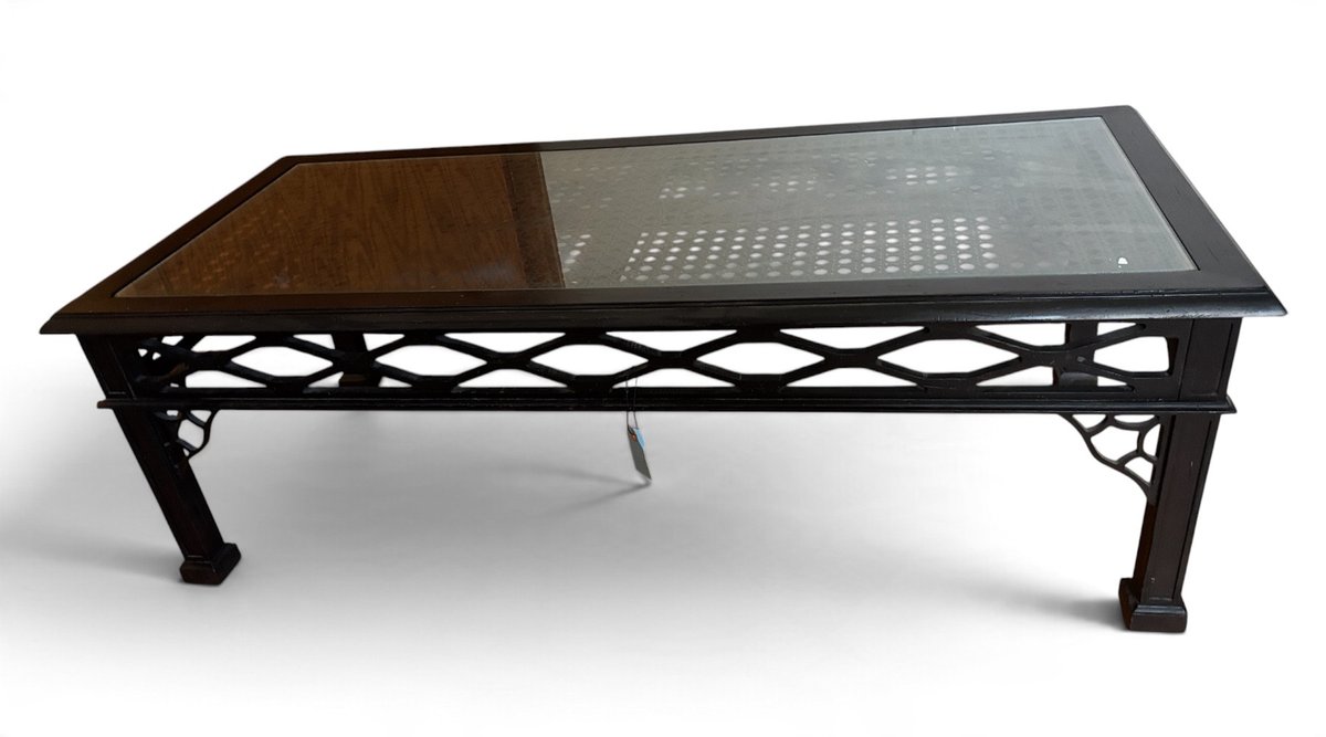 Wrought Iron and glass Coffee Table