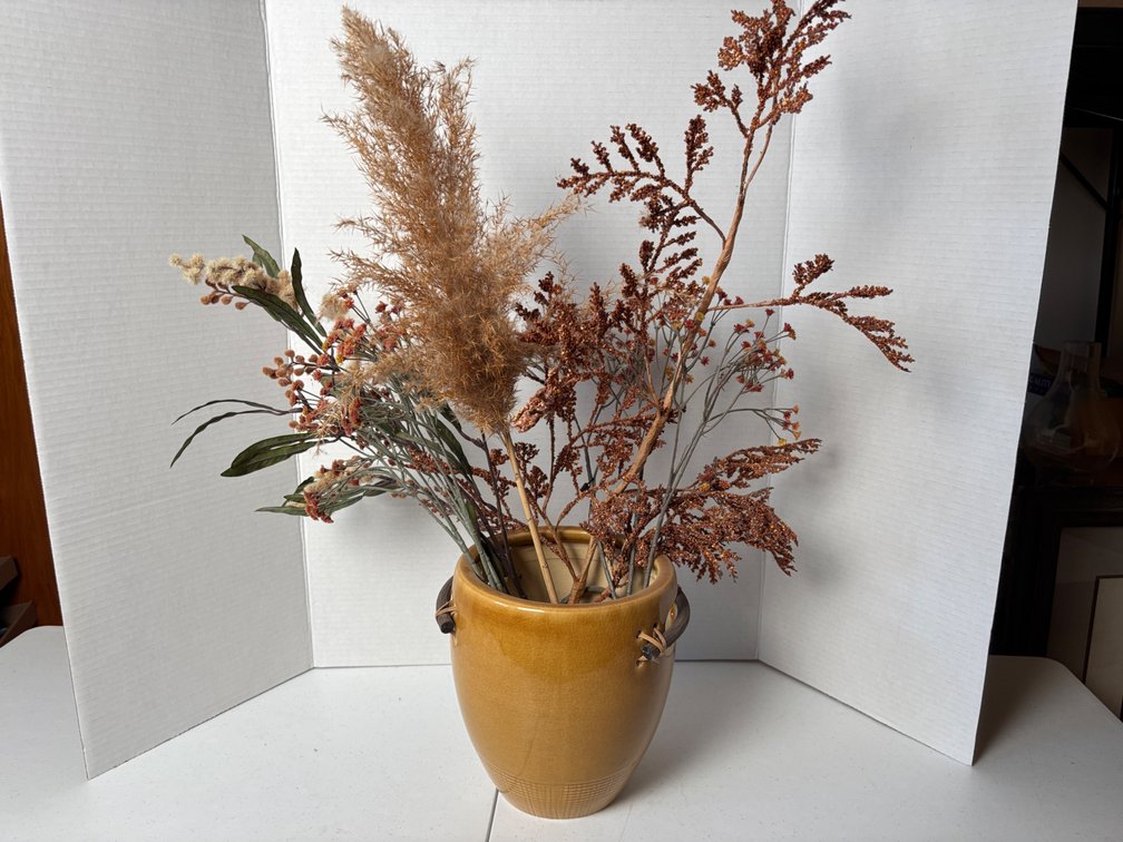 Decorative Pot and Floral Arrangement