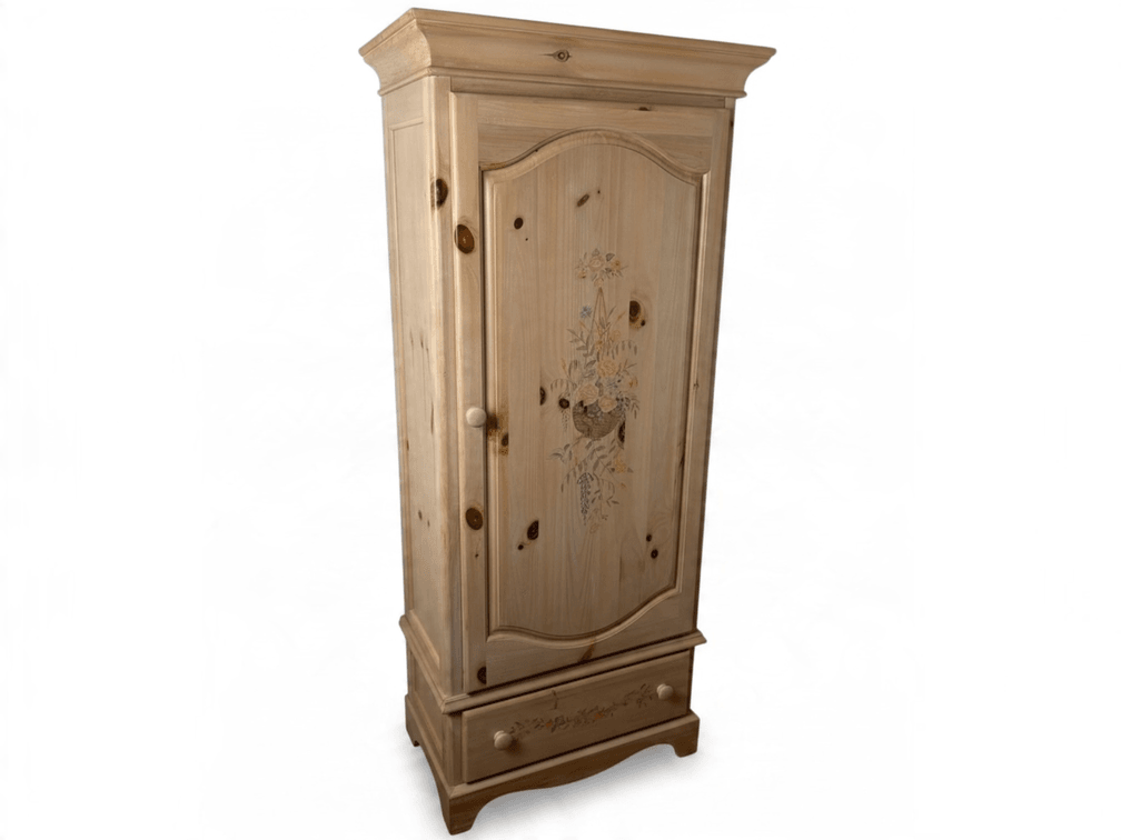 Pine Wood Wardrobe Cabinet
