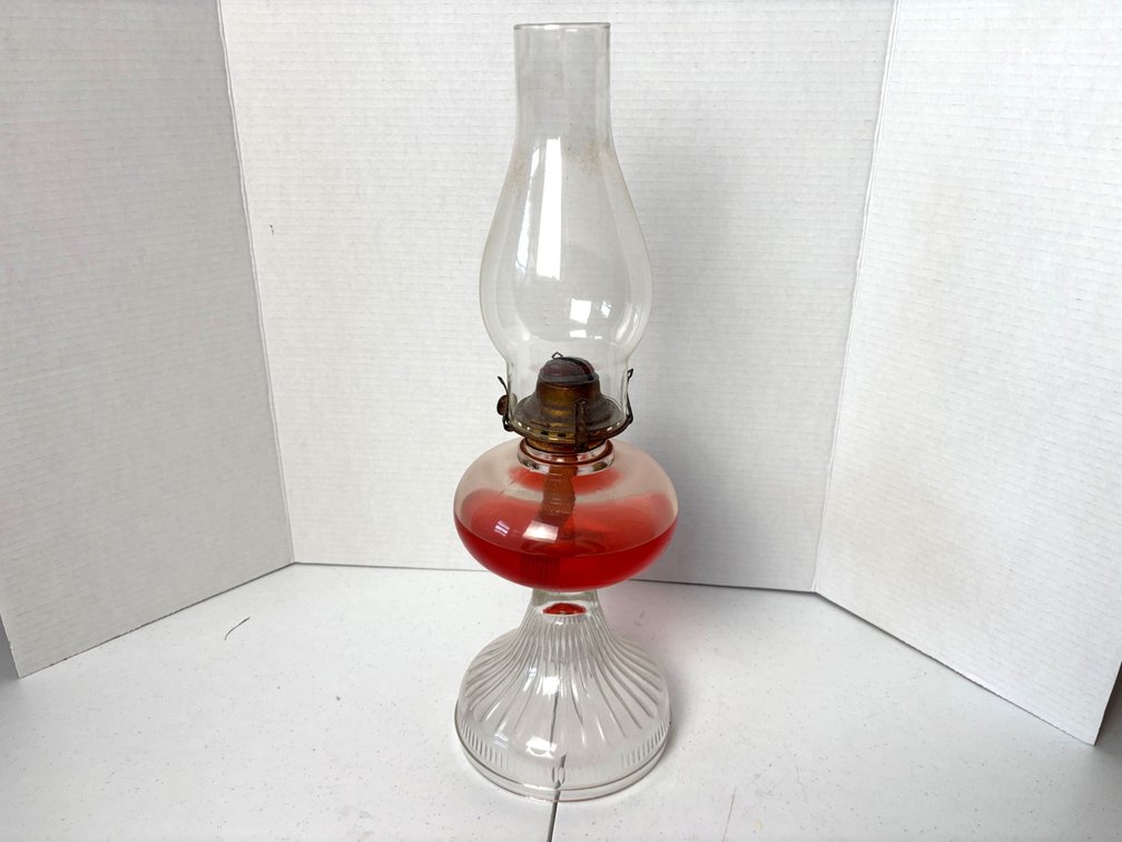 Vintage Oil and Kerosene Glass Lamp