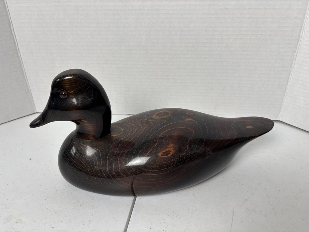 Ducks Unlimited Valerie Bundy Wood Carved Duck