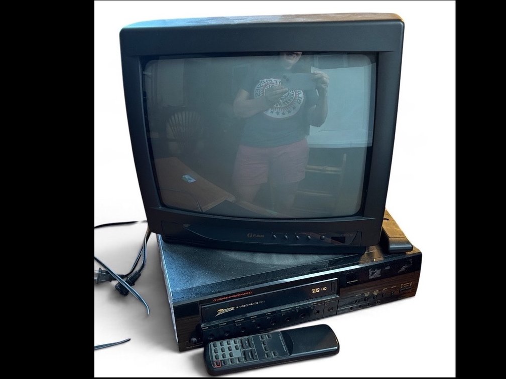 Zenith VHS and 14” Funai Television