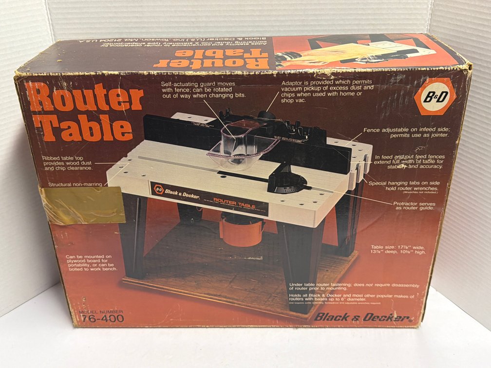New in Box Black & Decker Router Table