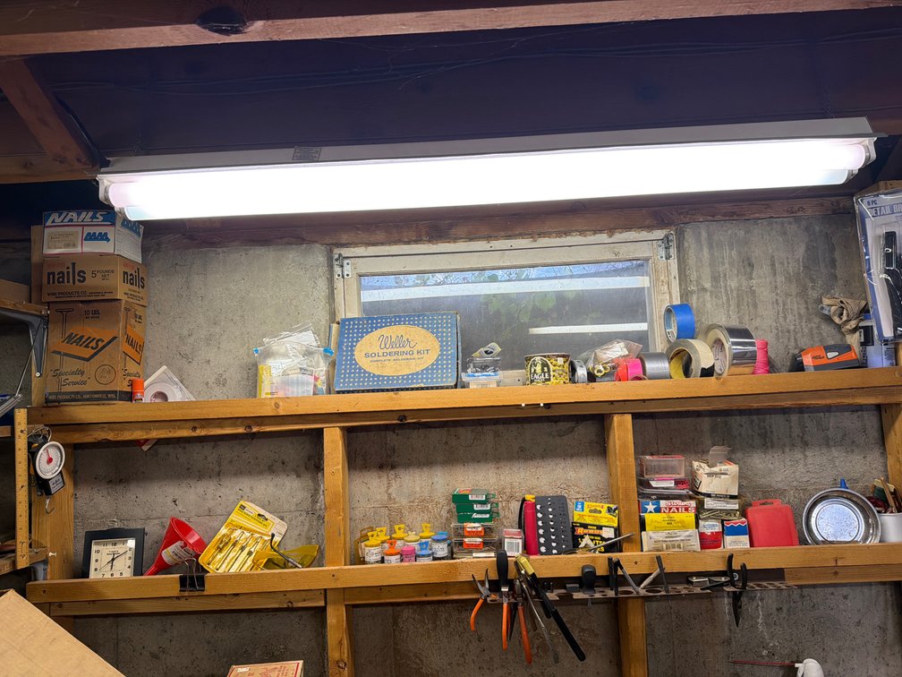 Nails & Tool Related Above Workbench