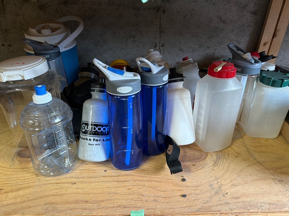 Assorted Bottles & Related on Shelf