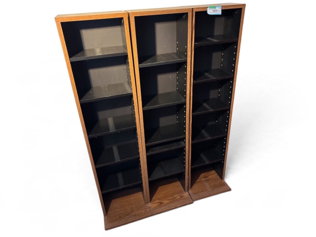 3 Media Storage Shelves