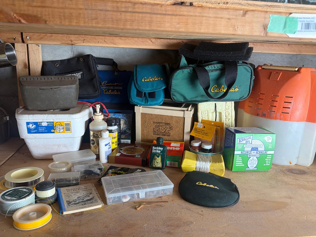 Bait Boxes & Fishing Related on Shelf