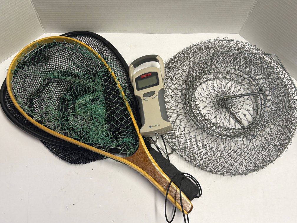 Fish Nets, Basket, & Scale