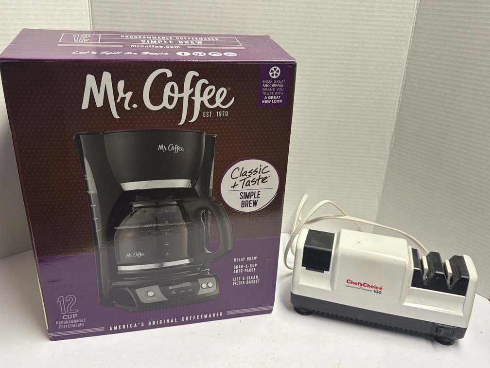 Coffee Maker & Electric Knife Sharpener