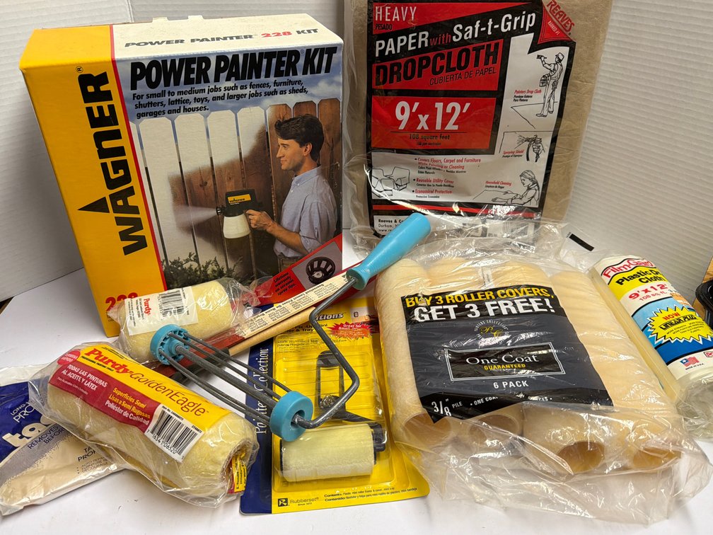 New in Box Power Painter Kit & Painting Supplies