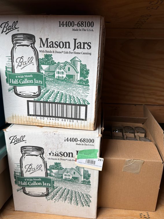 3 Boxes of Canning Glass Jars