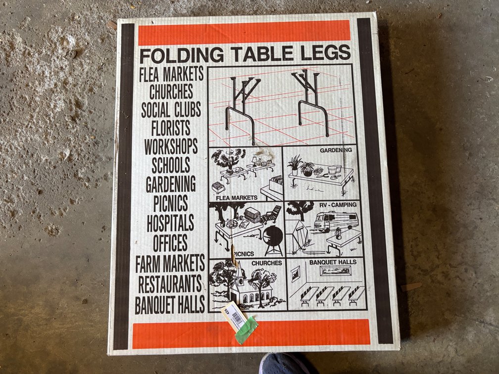 NIB Folding Legs for Table