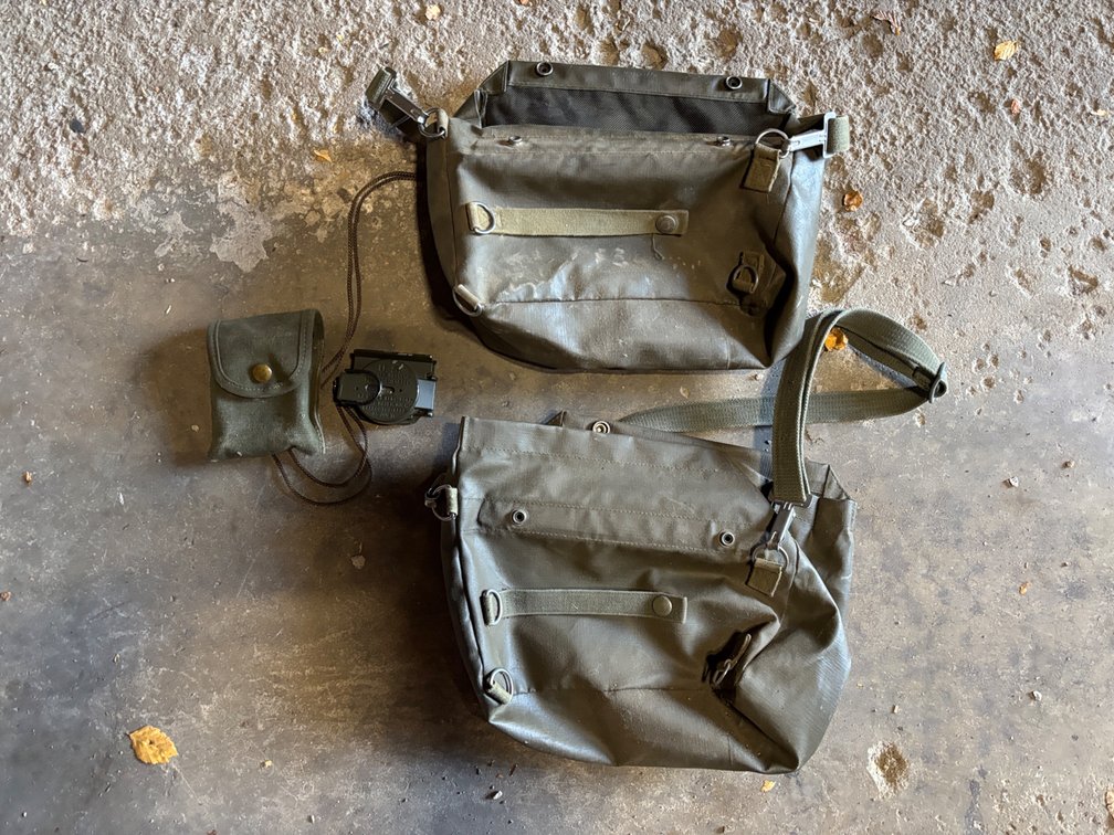 Army Bags and compass