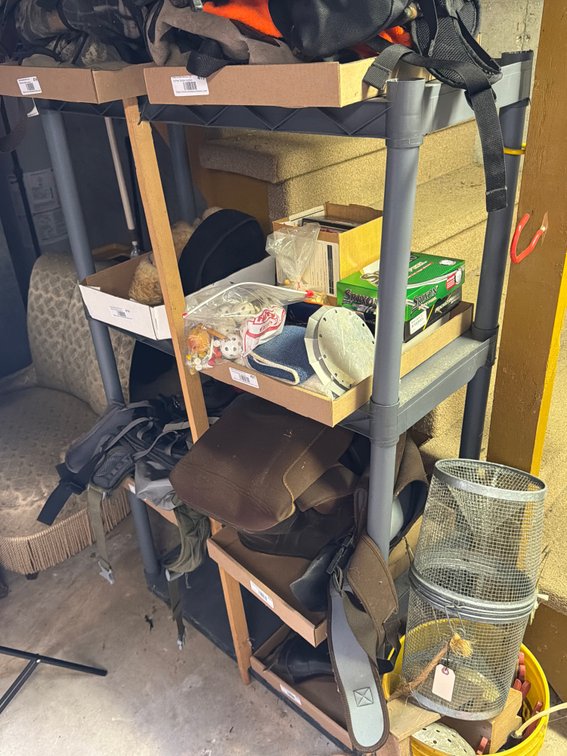 2 Plastic Shelving Units