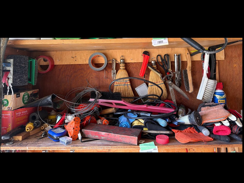 Assorted Contents on Shelf