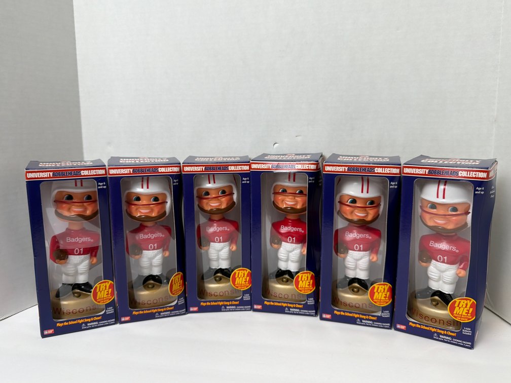 Gemmy Badgers Bobbleheads