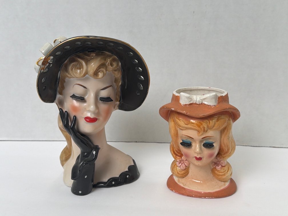 Lady Head Vases
